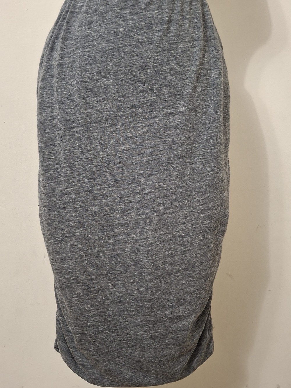 Old Navy Heather Gray Ruched Midi Bodycon Pencil Skirt - Size M